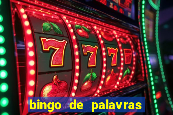 bingo de palavras cha de bebe